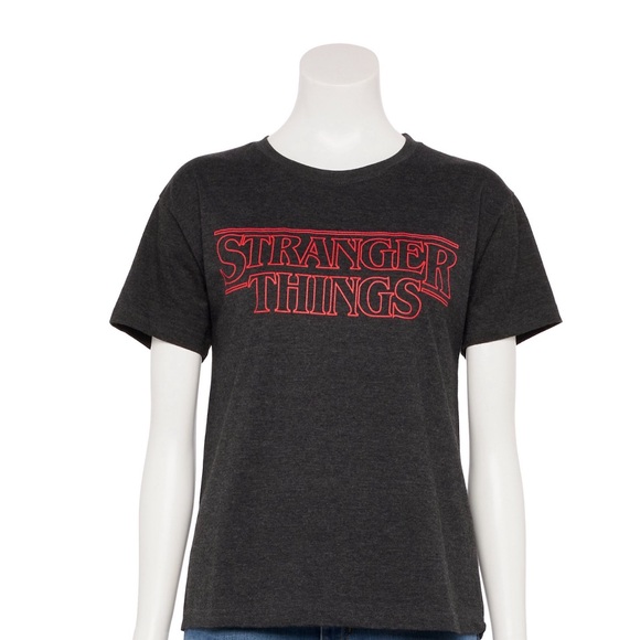 Boy's Stranger Things Logo Design T-Shirt (X-Large) - Picture 1 of 3